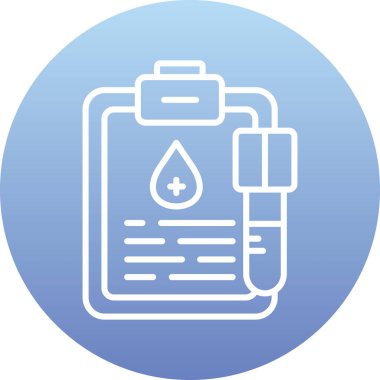 Kan torbası. Web simgesi vektör illüstrasyonu