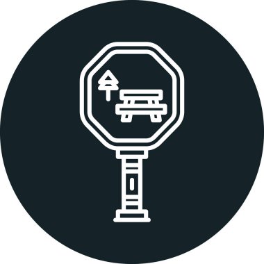 Yol işareti simgesi. vektör illüstrasyonu