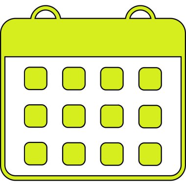 Takvim. Web simgesi basit tasarım