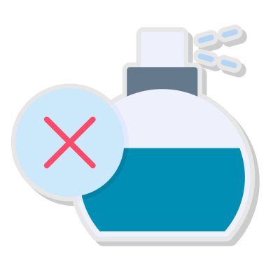 Antibakteriyel jel ikonu. düz dizayn