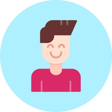 avatar adam simgesi düz stil