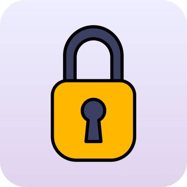 ikon vektör illüstrasyonunu kilitle