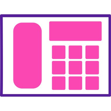 Hesap makinesi. Web simgesi basit illüstrasyon