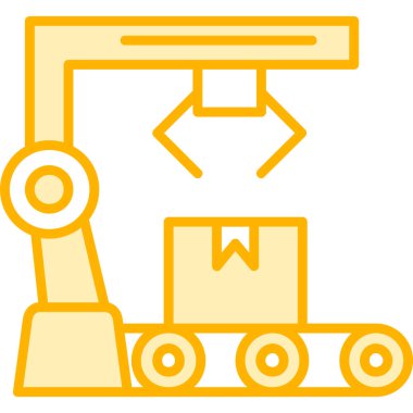 vinç simgesi modern vektör illüstrasyonu