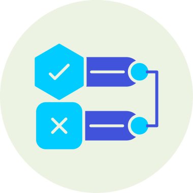 İşaretleme simgesi vektör illüstrasyon tasarımını kontrol et