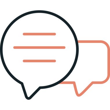 konuşma balonu ikonu vektör illüstrasyon tasarımı