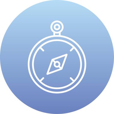 Pusula simgesinin vektör illüstrasyonu