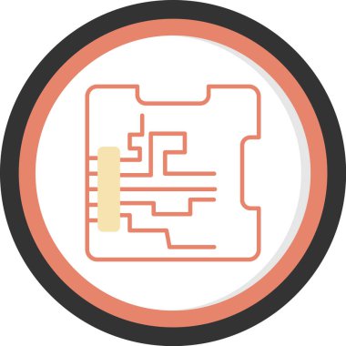 Seo simgesinin vektör illüstrasyonu