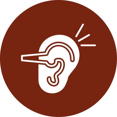 kulak simgesi vektör illüstrasyonu