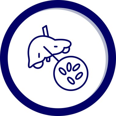 Gıda simgesinin vektör illüstrasyonu