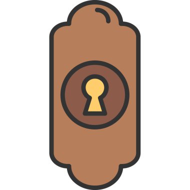 Anahtar. Web simgesi basit illüstrasyon