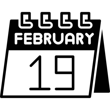 19 Şubat 'ta. Şubat ve takvim ayı tarihli tek bir günlük takvimde. 9 Şubat. Şubat tarzı. Kış ayı. kış