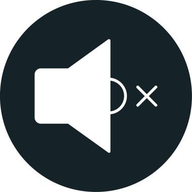 Bir sessiz simgenin vektör illüstrasyonu