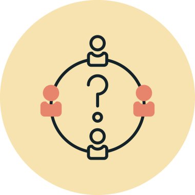 İnsan simgesinin vektör illüstrasyonu