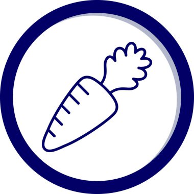 Sebze ikonunun vektör illüstrasyonu