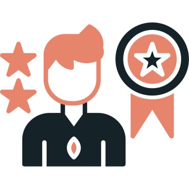 Ödül ikonu. Düz dizayn tarzında. vektör