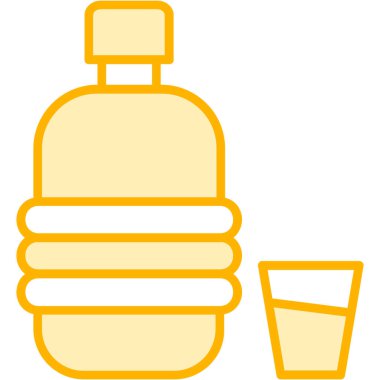 Şişe. Web simgesi basit illüstrasyon