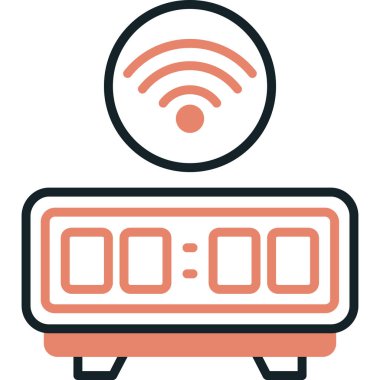 Çalar saat. Basit web vektör illüstrasyonu