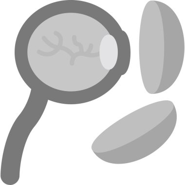 Büyütme cam simgesi, basit vektör illüstrasyonu