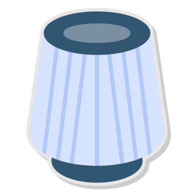 Modern ampul ikonunun vektör illüstrasyonu