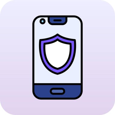 Cep telefonu. Web simgesi basit illüstrasyon