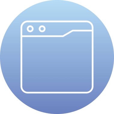 Buzdolabı. Web simgesi basit illüstrasyon