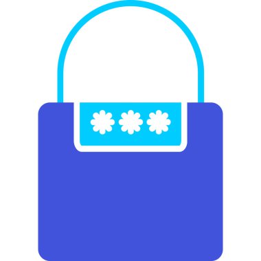 Çanta. Web simgesi basit illüstrasyon