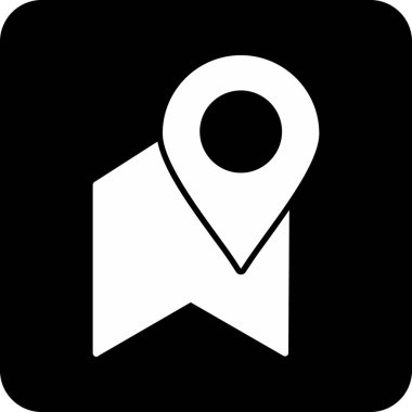 harita konum gezinme simgesi katı biçimli