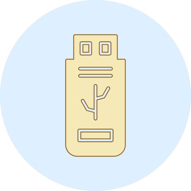 elektronik hafıza kartı ikonu vektör illüstrasyonu