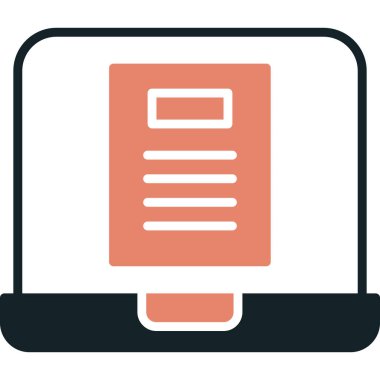 Kitap. Web simgesi basit illüstrasyon