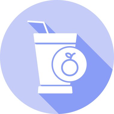 Bir içecek simgesinin vektör illüstrasyonu