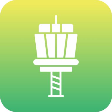 Tek izole edilmiş simgenin vektör illüstrasyonu