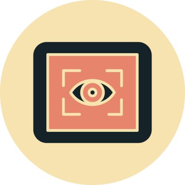 Göz simgesi, vektör illüstrasyonu