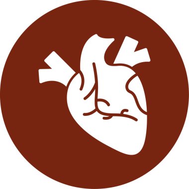 Kalp ikonu vektör illüstrasyonu