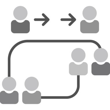 İş adamları. Basit vektör illüstrasyonu