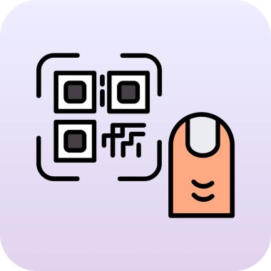 parmak izi tarayıcı tarama simgesi