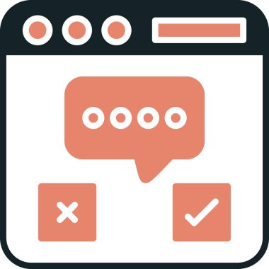 Ağ simgesi. İletişimin vektör illüstrasyonu