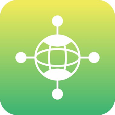 Benzersiz Küre Vektör Kabartma Simgesi