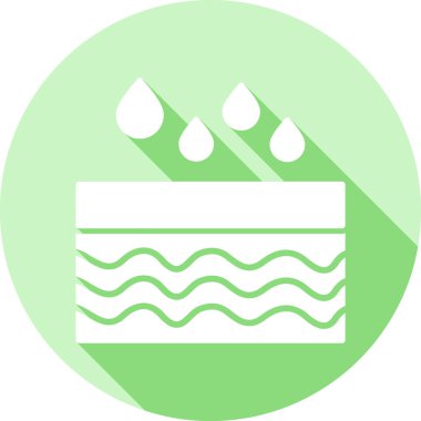 Su. Web simgesi basit illüstrasyon