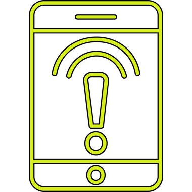 Cep telefonu. Web simgesi basit tasarım