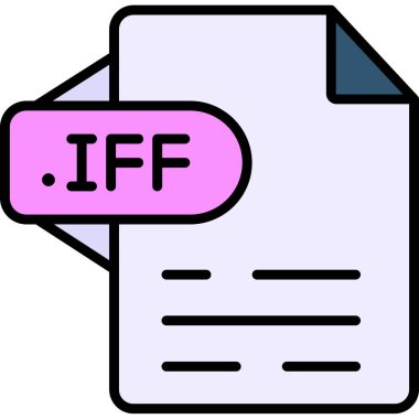 dosya biçimi simgesi, vektör illüstrasyonu