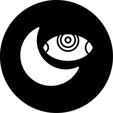 Ay. Web simgesi basit illüstrasyon