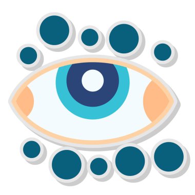 Göz simgesi vektör illüstrasyonu