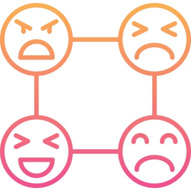 emoji. Web simgesi basit illüstrasyon