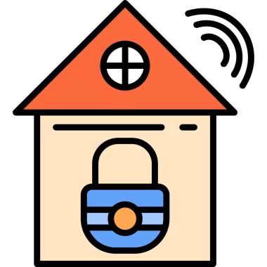 wifi house vektör simgesi modern basit vektör illüstrasyonu