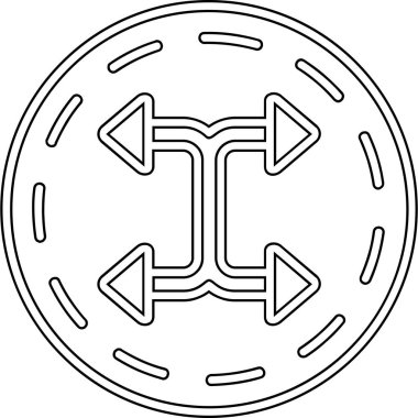 Çizgi film simgesinin vektör çizimi