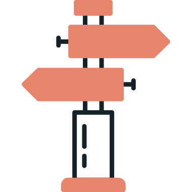 Yol engeli, basit illüstrasyon