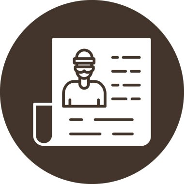 Maskeli bir kişinin vektör çizimi