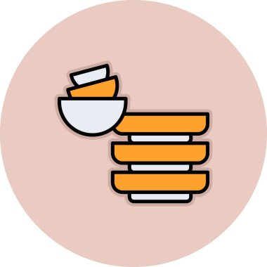 Çay. Web simgesi basit illüstrasyon