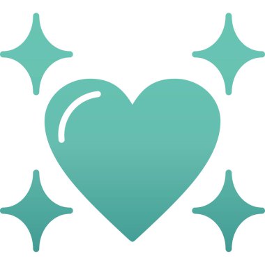 Kalp simgesinin vektör illüstrasyonu